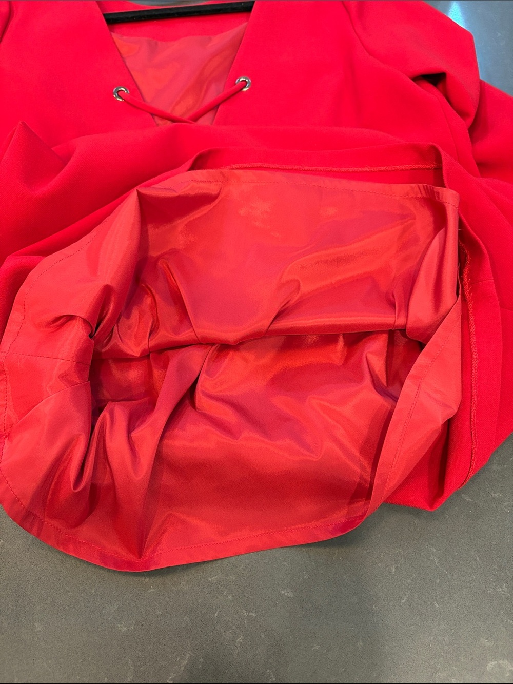 BA&SH Dexter Dress in Color Rouge - Picture 6 of 7